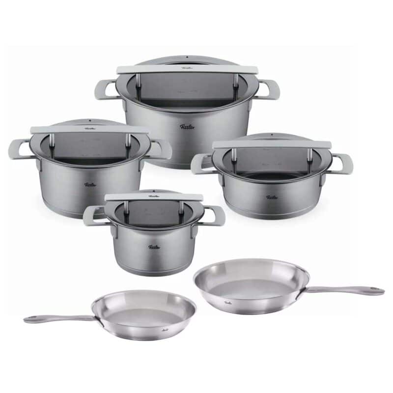 Fissler Phi Collection Downdraft Pannenset met Glasdeksels - 10 Delig